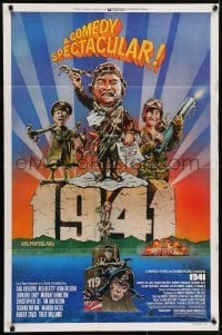 4s209 1941 style F 1sh 1979 Spielberg, art of John Belushi, Dan Aykroyd & cast by Green!