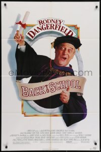4s245 BACK TO SCHOOL 1sh 1986 Rodney Dangerfield goes to college with his son, great image!