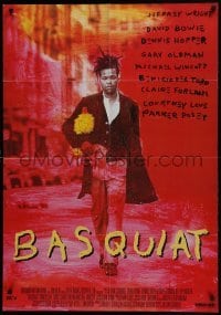 4s253 BASQUIAT 1sh 1996 Jeffrey Wright as Jean Michel Basquiat, directed by Julian Schnabel!