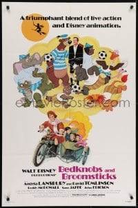 4s258 BEDKNOBS & BROOMSTICKS 1sh R1979 Walt Disney, Angela Lansbury, great cartoon art!