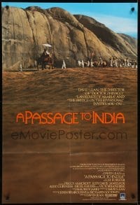 4s048 PASSAGE TO INDIA English 1sh 1985 David Lean, Alec Guinness, cool desert caravan image!