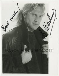 4t673 ALEXANDER GODUNOV signed 8x10 publicity still 1990s the Russian ballet dancer in leather!