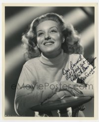 4t395 ANN SAVAGE signed 8.25x10 still 1940s beautiful smiling Columbia portrait by Coburn!
