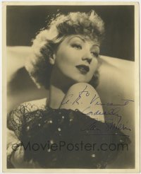 4t396 ANN SOTHERN signed deluxe 8x10 still 1940s glamorous portrait showing her bare shoulder!