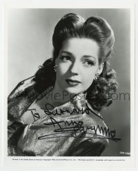 4t722 ANNE GWYNNE signed 8x10 REPRO still 1980s head & shoulders portrait of the Universal actress!