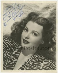 4t401 ARLENE DAHL signed deluxe 7.75x10 still 1950s from the sexy redhead actress to a real friend!