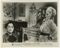 4t409 BETTE DAVIS signed 8x10 still 1962 with Joan Crawford in What Ever Happened to Baby Jane!