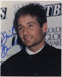 4t777 DAVID DUCHOVNY signed color 8x10 REPRO still 2000s close portrait on the red carpet!