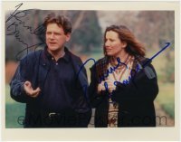 4t779 DEAD AGAIN signed color 8x10 REPRO still 2000s by BOTH Kenneth Branagh AND Emma Thompson!