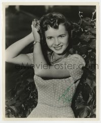 4t441 DEBBIE REYNOLDS signed 8.25x10 still 1957 youthful portrait of the pretty leading lady!