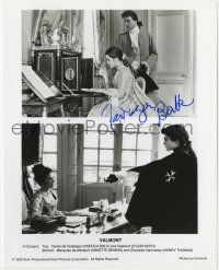 4t463 FAIRUZA BALK signed 8x10 still 1989 in a scene with Colin Firth from Valmont!