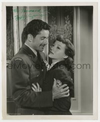 4t464 FARLEY GRANGER signed 8.25x10 still 1949 with Evelyn Keyes as young lovers in Enchantment!