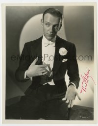 4t468 FRED ASTAIRE signed 8x10.25 still 1935 great close up in tuxedo from Roberta by Bachrach!