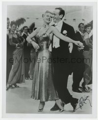 4t811 FRED ASTAIRE signed 8x10 REPRO 1980s wonderful portrait dancing with Ginger Rogers!
