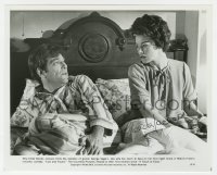 4t476 GLENDA JACKSON signed 8x10 still 1979 close up in bed with George Segal in Lost and Found!