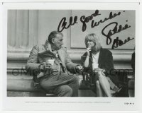 4t478 GOLDIE HAWN signed 8x10 still 1984 candid on the set of Protocol with director Herbert Ross!
