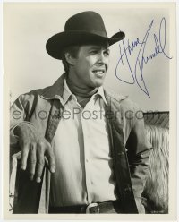 4t483 HARVE PRESNELL signed 8x10 still 1964 c/u in hat & jacket from The Unsinkable Molly Brown!