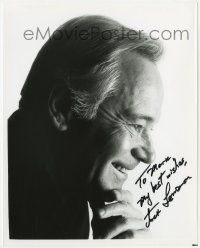 4t690 JACK LEMMON signed 8x10 publicity still 1980s smiling profile portrait late in his career!