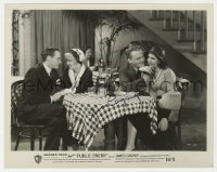 4t496 JAMES CAGNEY signed 8x10 still R1954 with Mae Clark, Joan Blondell & Woods in Public Enemy!