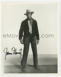 4t841 JAMES STEWART signed 8x10 REPRO 1980s full-length portrait in cowboy hat & U.S. Marshal belt!
