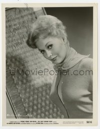 4t539 KIM NOVAK signed 8x10 still 1956 sexy close up with open blouse from The Eddy Duchin Story!