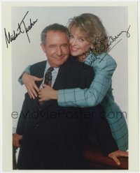 4t876 LA LAW signed color 8x10 REPRO still 2000s by BOTH Michael Tucker AND Jill Eikenberry!