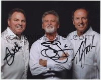 4t879 LARRY GATLIN & THE GATLIN BROTHERS signed color 8x10 REPRO still 2000s by ALL THREE!