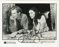 4t548 LIV TYLER signed 8x10 still 1996 close up with Jason Flemyng in Stealing Beauty!