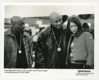 4t551 LL COOL J signed 8x10 still 1999 close up with Omar Epps & Veronica Webb from In Too Deep!