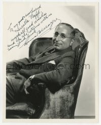 4t553 LOUIS B. MAYER signed deluxe 8x10 still 1930s c/u when he was first Vice President of MGM!