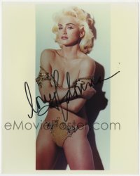 4t897 MADONNA signed color 8x10 REPRO still 1990s sexy nearly naked portrait when she was younger!