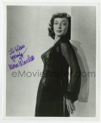 4t562 MARIE WINDSOR signed 8.25x10 still 1952 full-length in sexy nightgown from The Narrow Margin!