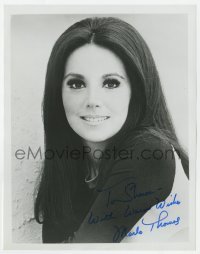 4t901 MARLO THOMAS signed 8x10.25 REPRO 1980s head & shoulders c/u of the sexy That Girl actress!
