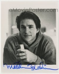 4t694 MATTHEW MODINE signed 8x10 publicity still 2000s great youthful portrait early in his career!