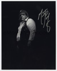 4t908 MEAT LOAF signed 8x10 REPRO still 2000s great moody portrait standing in the shadows!