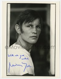 4t917 MICHAEL YORK signed 6.5x8.5 REPRO still 1990s great youthful portrait of the English actor!