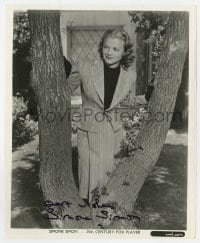 4t626 SIMONE SIMON signed 8.25x10 still 1938 great candid portrait when she was making Josette!