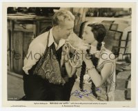 4t636 SYLVIA SIDNEY signed 8x10 still 1934 as Native American with Gene Raymond in Behold My Wife!