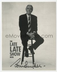 4t705 TOM SNYDER signed 4.25x5.5 publicity still 1980s he was the host of The Tomorrow Show on NBC!