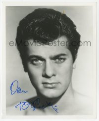 4t986 TONY CURTIS signed 8.25x10 REPRO 1999 youthful head & shoulders portrait of the star!