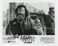 4t648 WALTER MATTHAU signed 8x10 still 1986 great grizzled close up on ship from Pirates!