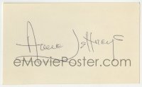 4t293 ANNE JEFFREYS signed 3x5 index card 1980s it can be framed & displayed with a repro still!