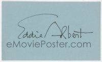 4t301 EDDIE ALBERT signed 3x5 index card 1960s it can be framed & displayed with a repro still!