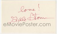 4t307 GALE STORM signed 3x5 index card 1950s it can be framed & displayed with a repro still!