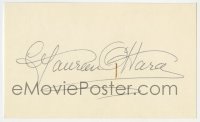 4t319 MAUREEN O'HARA signed 3x5 index card 1980s it can be framed & displayed with a repro still!
