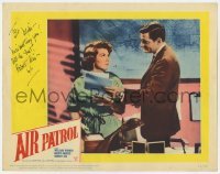 4t083 AIR PATROL signed LC #2 1962 by Robert Dix, who's showing papers to pretty Merry Anders!