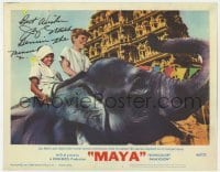4t103 MAYA signed LC #1 1966 by Jay North, who wrote his famous character name Dennis The Menace!