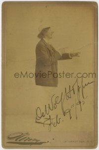 4t380 DEWOLF HOPPER signed 4x7 photo 1895 portrait of the actor/singer/writer by Sarony of New York!