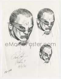 4t361 FRANK GORSHIN signed 9x11 art photocopy 1995 great art as The Riddler from Batman!