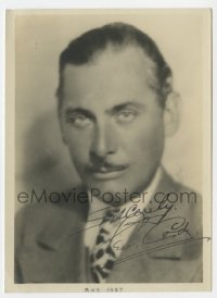 4t666 LEW CODY signed deluxe 5x7 fan photo 1927 head & shoulders portrait of the actor in suit!